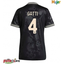 Camiseta Juventus Federico Gatti #4 Tercera Equipación para mujer 2025-26 manga corta